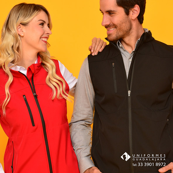 Chaleco neopreno Softshell rompevientos uniformes corporativos personalizado logo Guadalajara