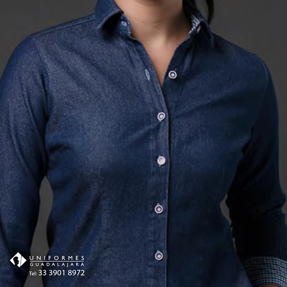 Camisas Bibo oficina Mezclilla Elite